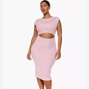 Aritzia Wilfred Cut Out Midi Dress 2XS (cloudy lilac)